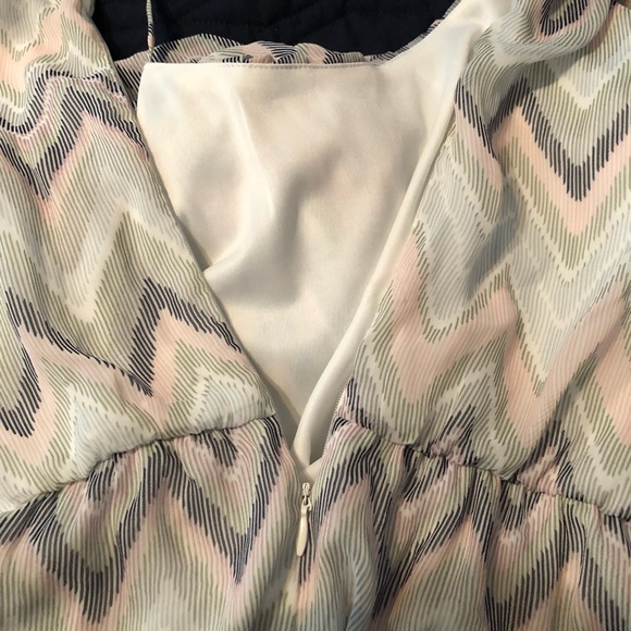 Grey pink and cream patterned Jumpsuit - Picture 5 of 5